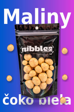 Lyofilizované maliny v bílé čokoládě-1