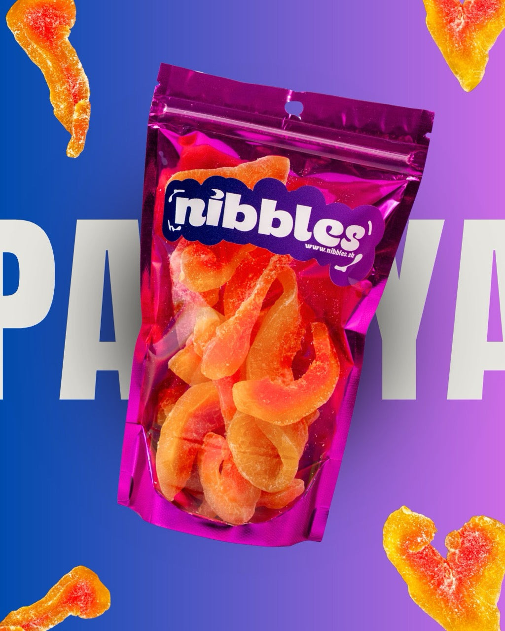 Papaja plátky – kandizované sušené ovocie