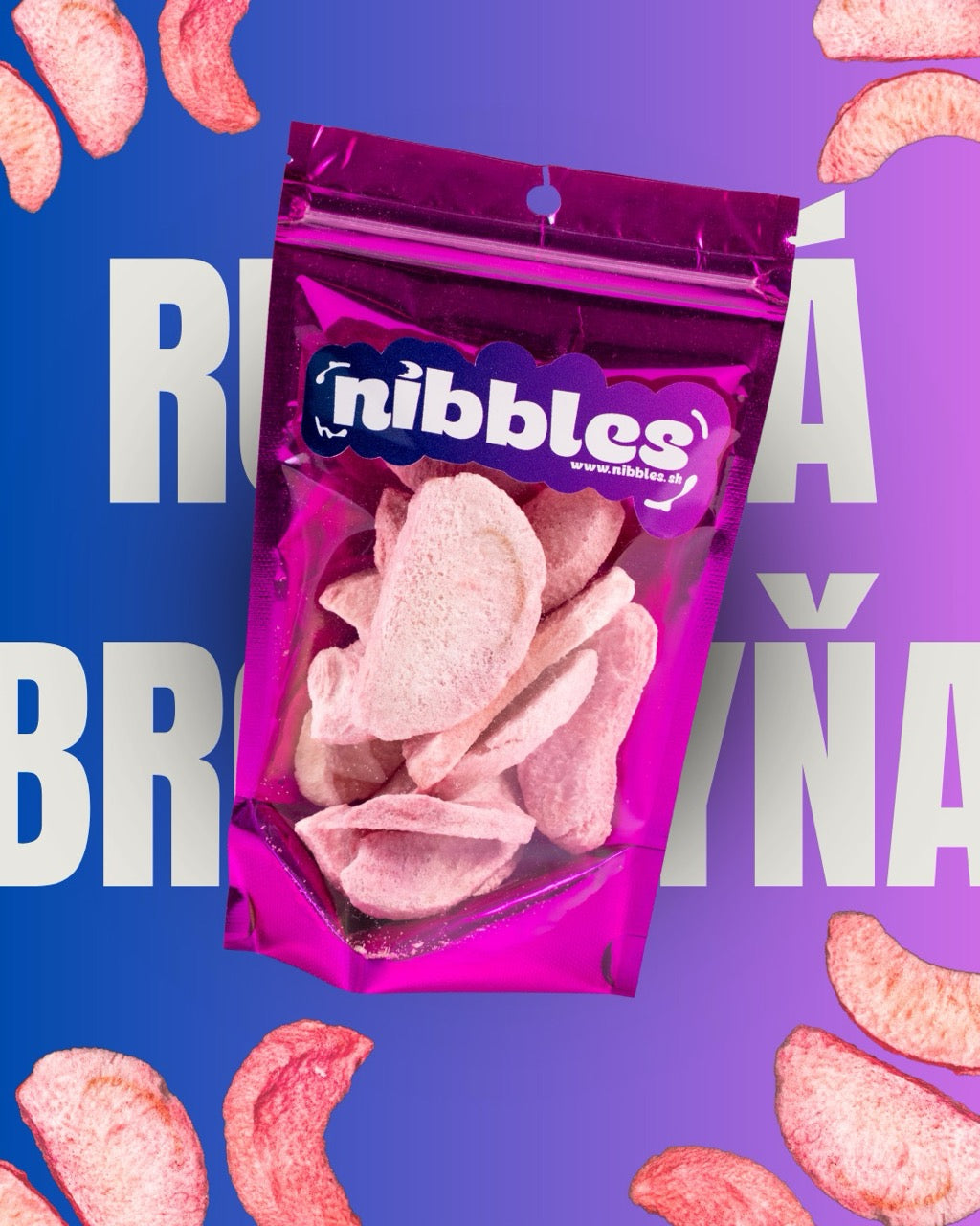 Lyofilizované broskyne „Pink Up“